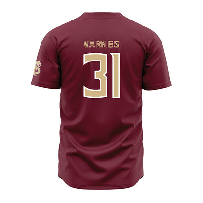 FSU - NCAA Baseball : Braxton Varnes - Garnet Jersey-1