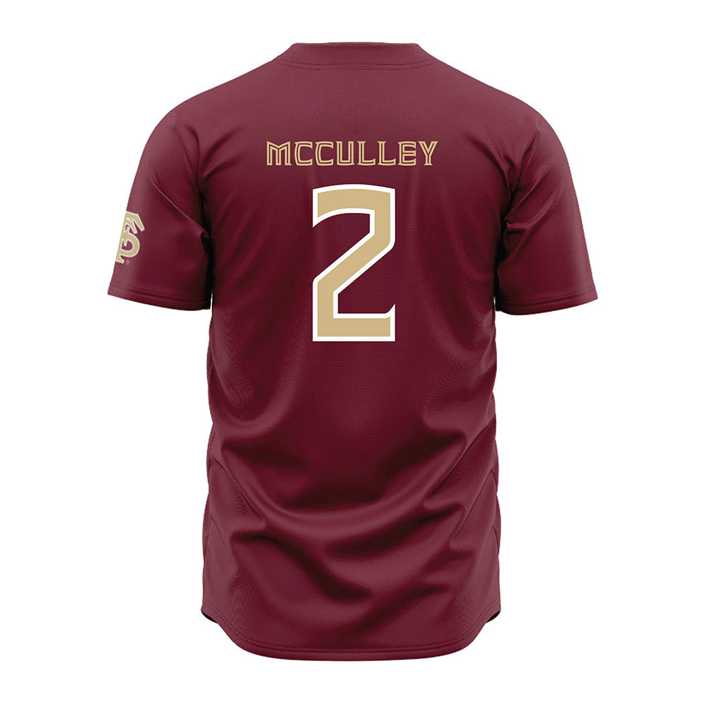 FSU - NCAA Baseball : Carter McCulley - Garnet Jersey-1