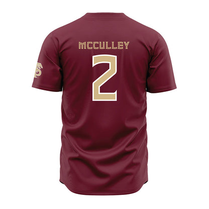 FSU - NCAA Baseball : Carter McCulley - Garnet Jersey-1