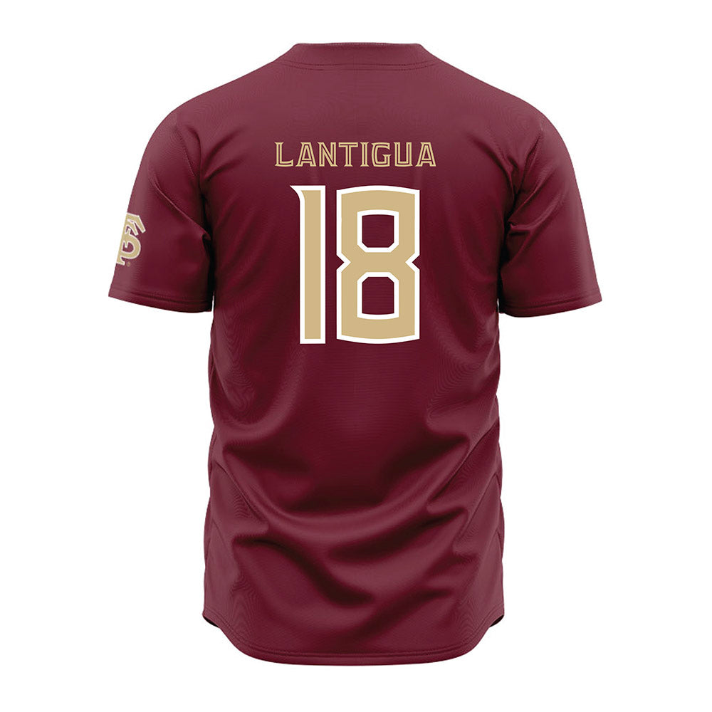 FSU - NCAA Baseball : Emmanuel Lantigua - Garnet Jersey-1