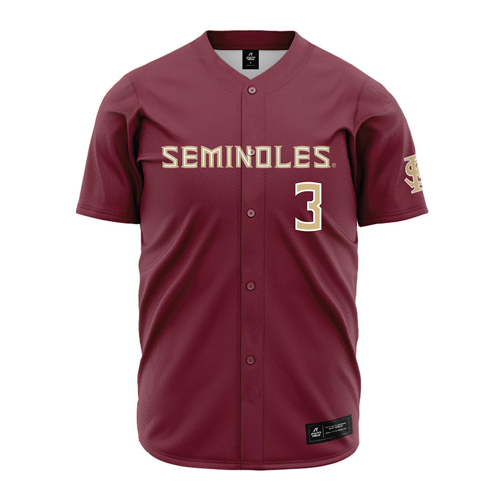 FSU - NCAA Baseball : Trey Beard - Garnet Jersey-0