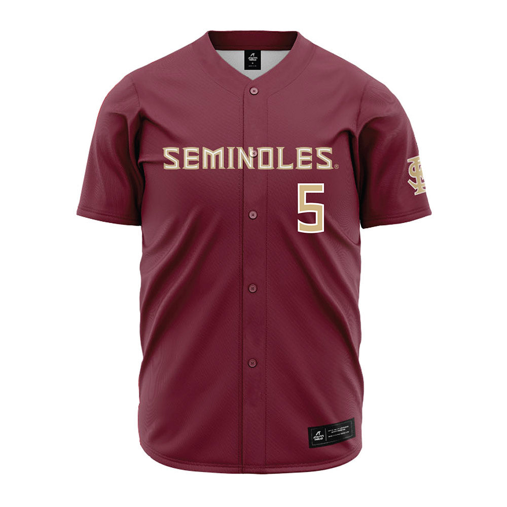 FSU - NCAA Baseball : Gabe Fraser - Garnet Jersey-0