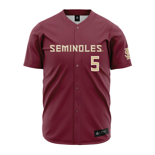 FSU - NCAA Baseball : Gabe Fraser - Garnet Jersey-0
