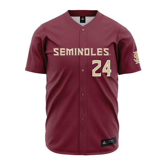 FSU - NCAA Baseball : Cole Stokes - Garnet Jersey-0