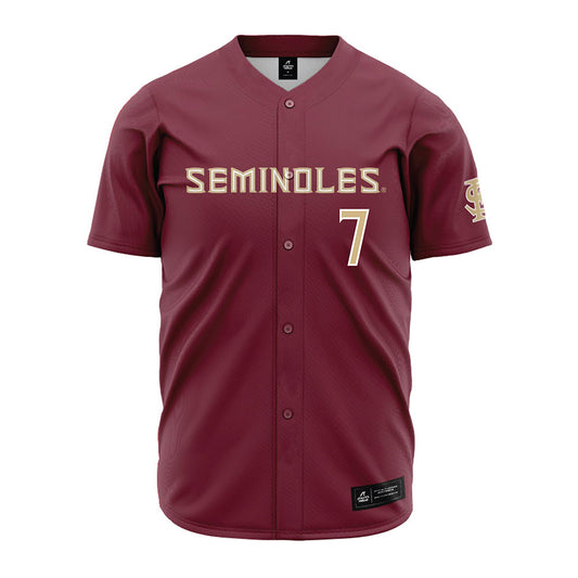 FSU - NCAA Baseball : Wes Mendes - Garnet Jersey-0