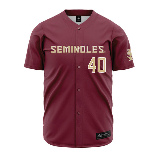 FSU - NCAA Baseball : Joe Charles - Garnet Jersey-0