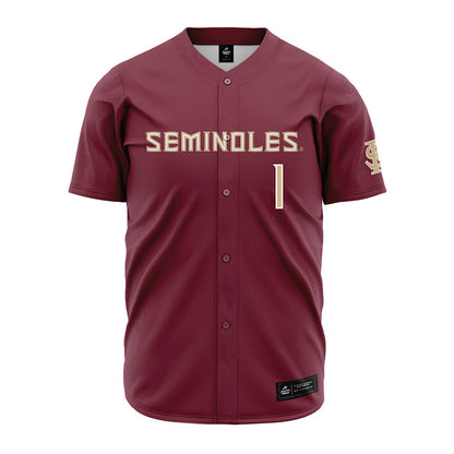 FSU - NCAA Baseball : Chase Williams - Garnet Jersey-0