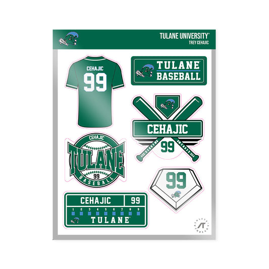 Tulane - NCAA Baseball : Trey Cehajic - Sticker Sheet-0