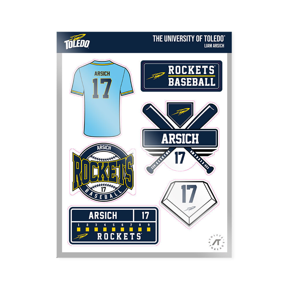 Toledo - NCAA Baseball : Liam Arsich - Sticker Sheet-0