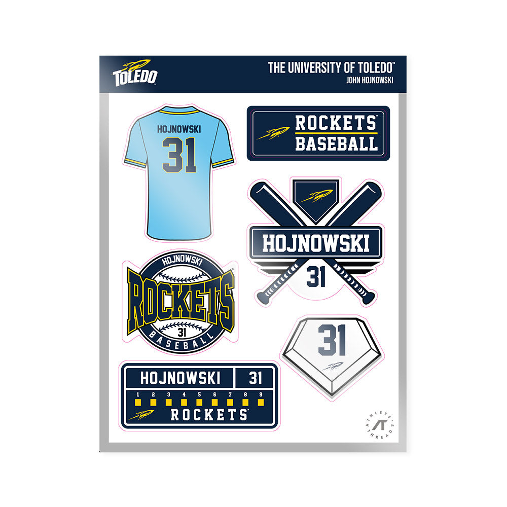 Toledo - NCAA Baseball : John Hojnowski - Sticker Sheet-0