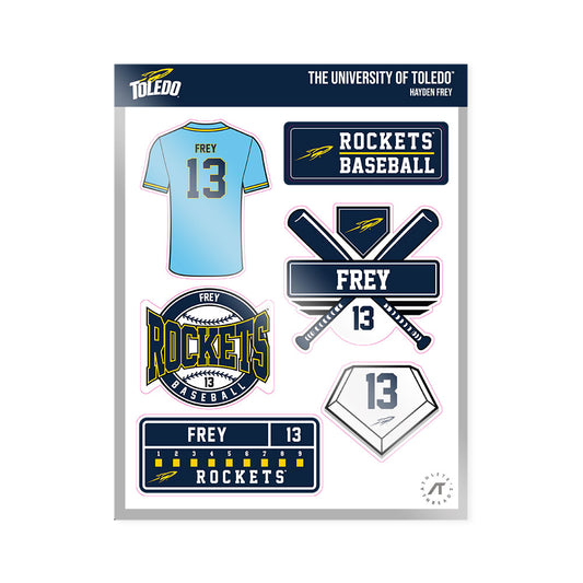 Toledo - NCAA Baseball : Hayden Frey - Sticker Sheet-0