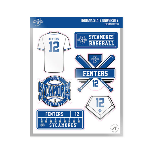Indiana State - NCAA Baseball : Trevor Fenters - Sticker Sheet-0