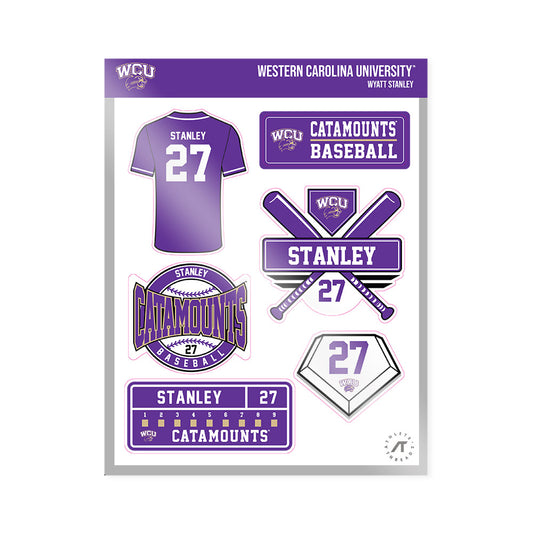 Western Carolina - NCAA Baseball : Wyatt Stanley - Sticker Sheet-0