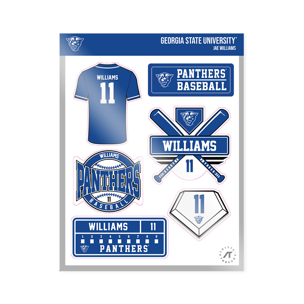 Georgia State - NCAA Baseball : Jae Williams - Sticker Sheet-0
