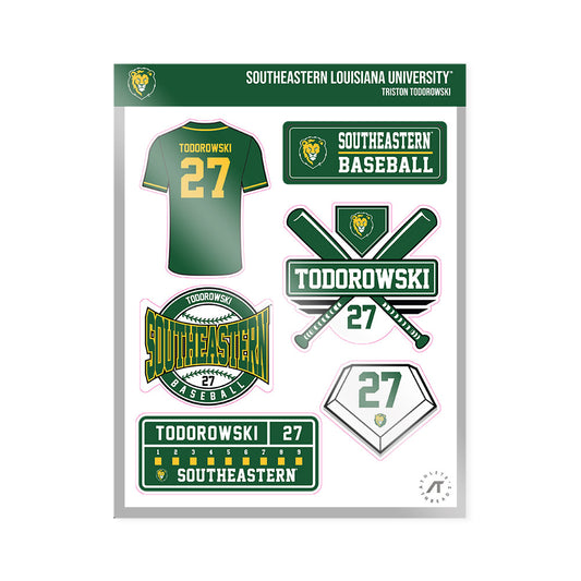 SELU - NCAA Baseball : Triston Todorowski - Sticker Sheet-0