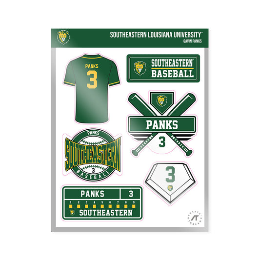 SELU - NCAA Baseball : Gavin Panks - Sticker Sheet-0