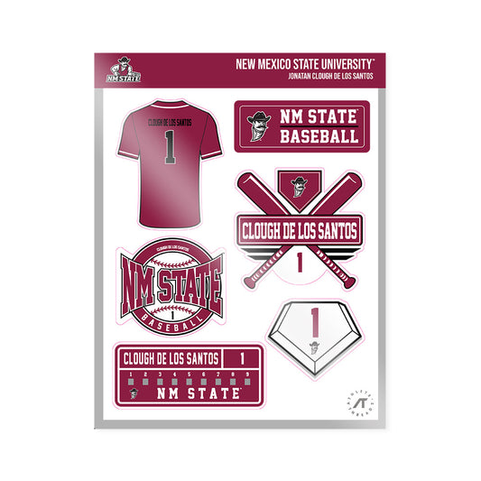 NMSU - NCAA Baseball : Jonatan Clough De Los Santos - Sticker Sheet-0