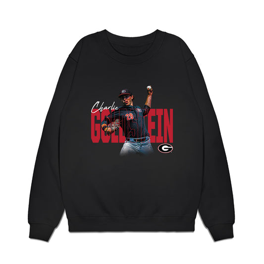 Georgia - NCAA Baseball : Charlie Goldstein - Collage Premium Crewneck Sweatshirt-0