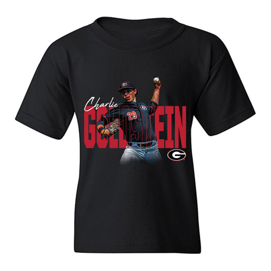 Georgia - NCAA Baseball : Charlie Goldstein - Collage Youth T-Shirt-0