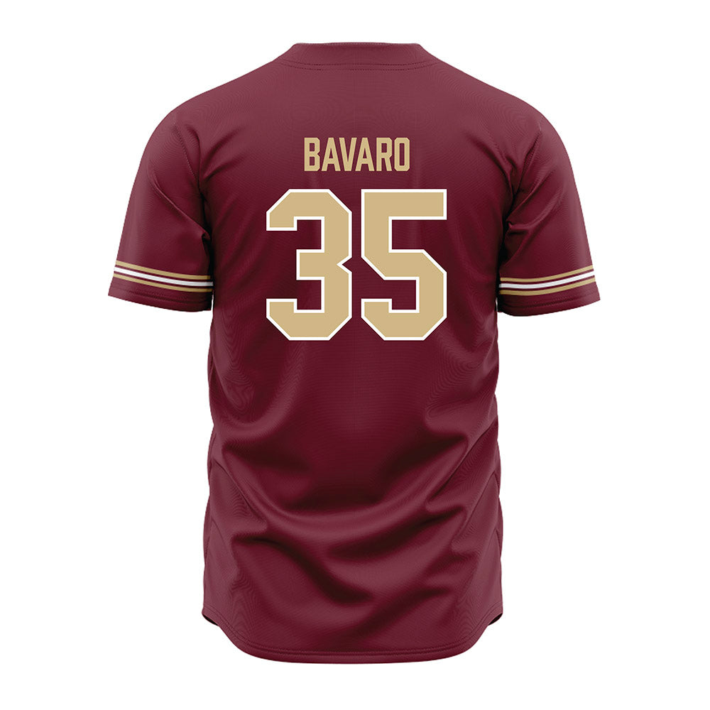 FSU - NCAA Baseball : Will Bavaro - Garnet Jersey-1
