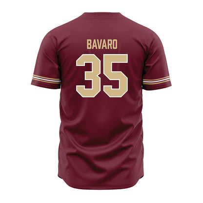 FSU - NCAA Baseball : Will Bavaro - Garnet Jersey-1