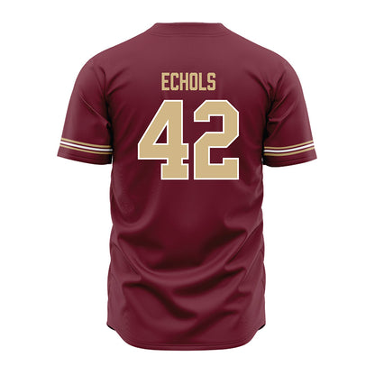 FSU - NCAA Baseball : Jacob Echols - Garnet Jersey-1
