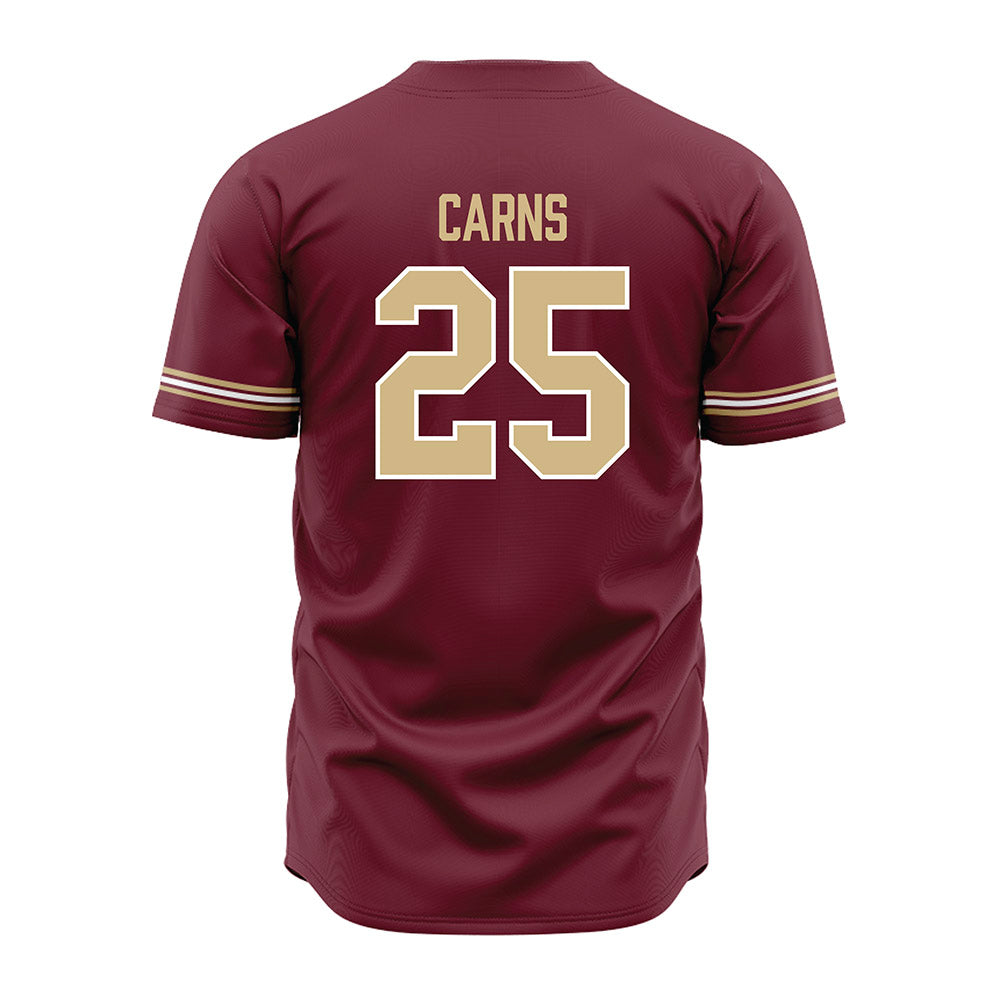 FSU - NCAA Baseball : Hunter Carns - Garnet Jersey-1