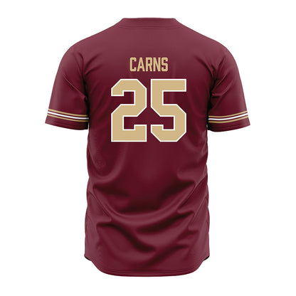 FSU - NCAA Baseball : Hunter Carns - Garnet Jersey-1