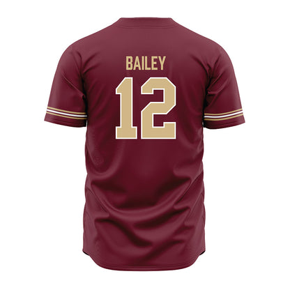 FSU - NCAA Baseball : Myles Bailey - Garnet Jersey-1