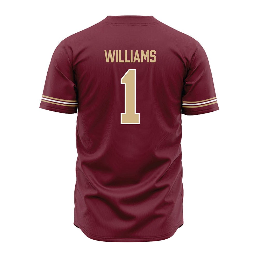 FSU - NCAA Baseball : Chase Williams - Garnet Jersey-1