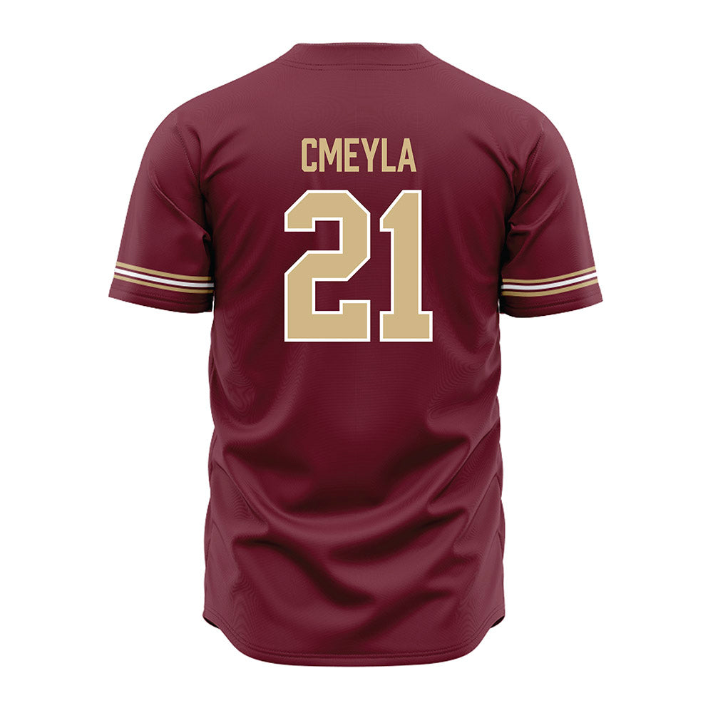 FSU - NCAA Baseball : Nathan Cmeyla - Garnet Jersey-1