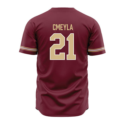 FSU - NCAA Baseball : Nathan Cmeyla - Garnet Jersey-1