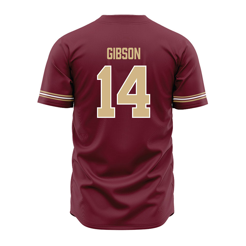 FSU - NCAA Baseball : BJ Gibson - Garnet Jersey-1