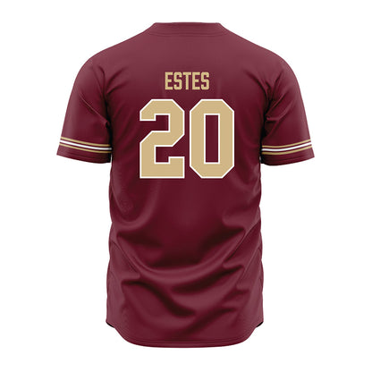 FSU - NCAA Baseball : Jace Estes - Garnet Jersey-1