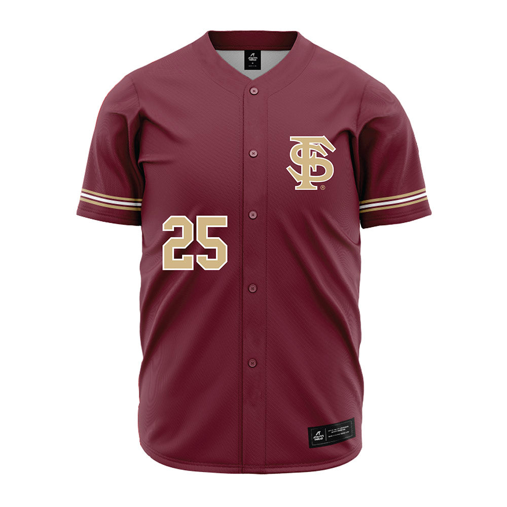 FSU - NCAA Baseball : Hunter Carns - Garnet Jersey-0