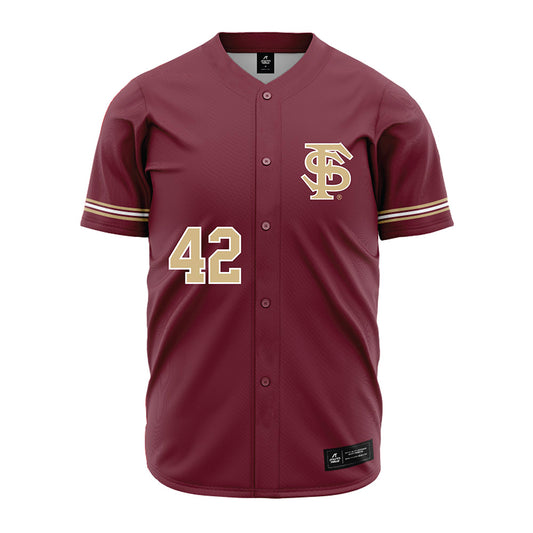 FSU - NCAA Baseball : Jacob Echols - Garnet Jersey-0