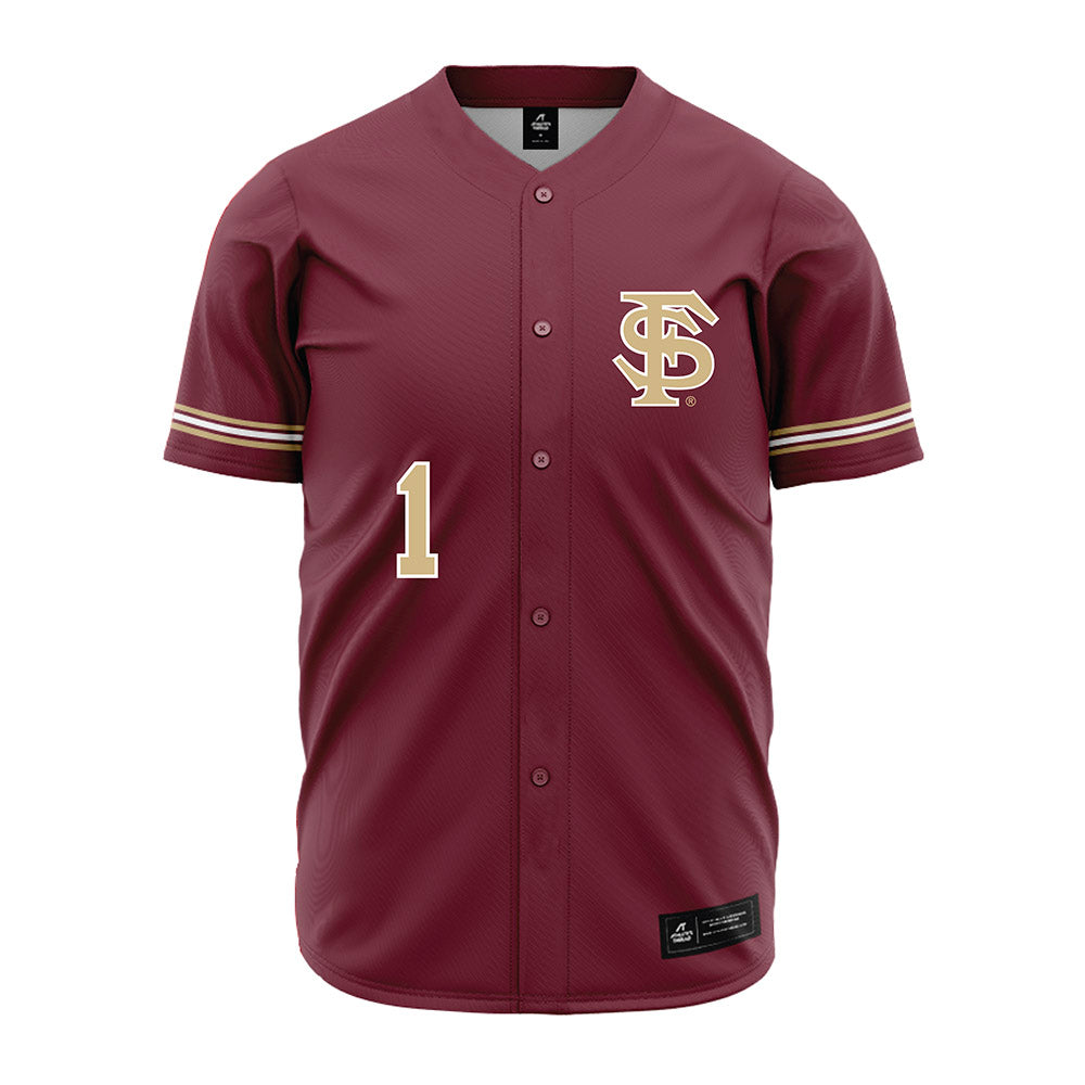FSU - NCAA Baseball : Chase Williams - Garnet Jersey-0