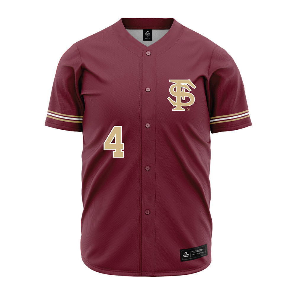 FSU - NCAA Baseball : Cal Fisher - Garnet Jersey-0
