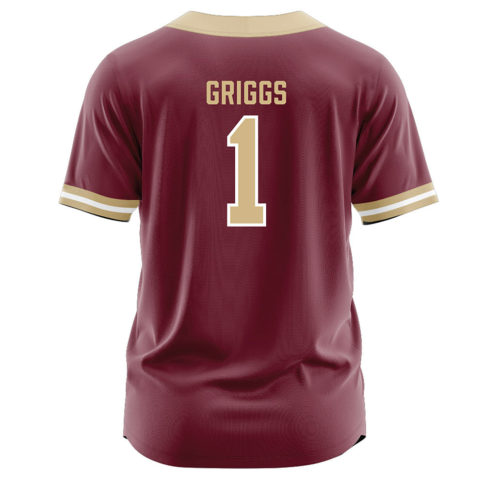 FSU - NCAA Softball : Hayley Griggs - Garnet Jersey-1