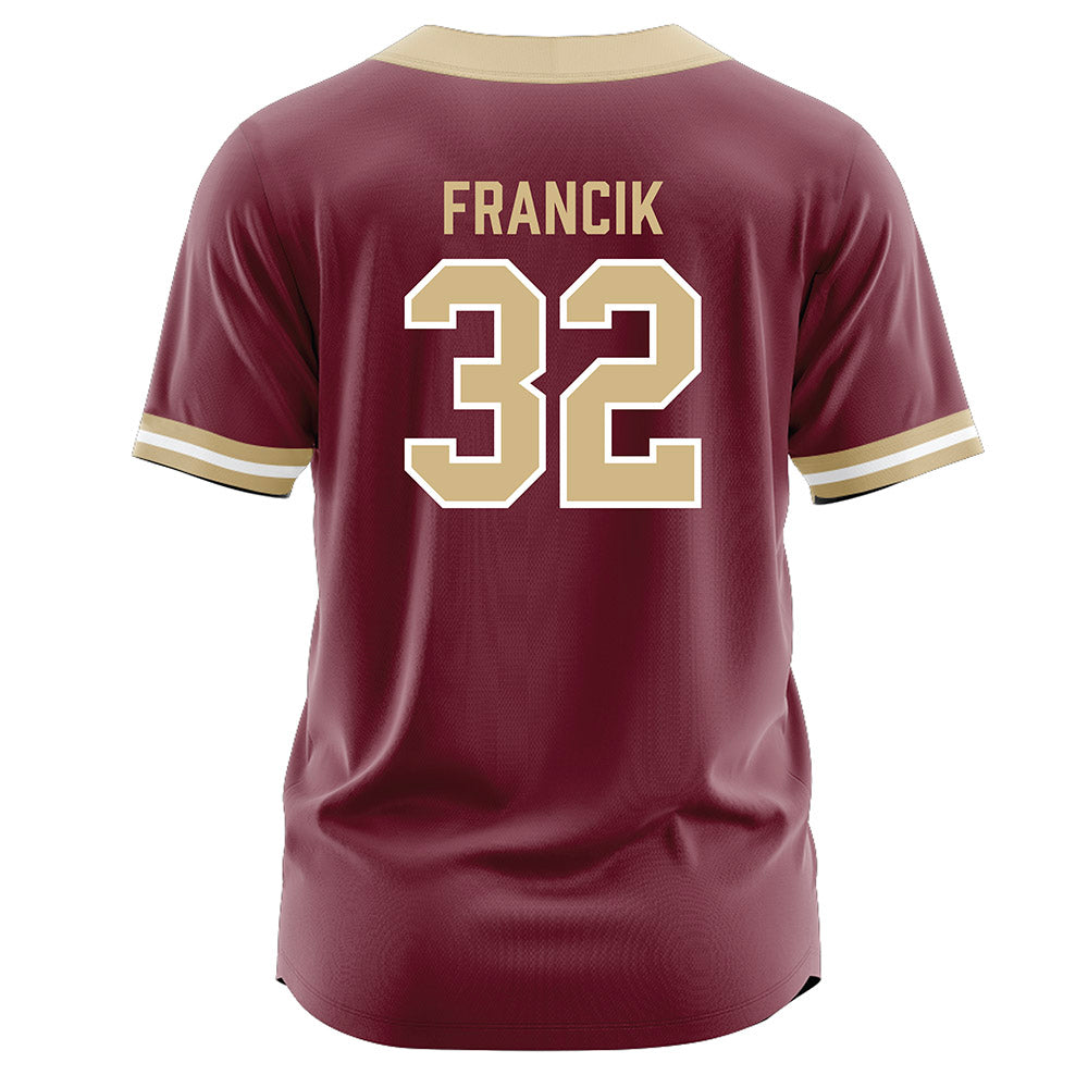 FSU - NCAA Softball : Jazzy Francik - Garnet Jersey-1