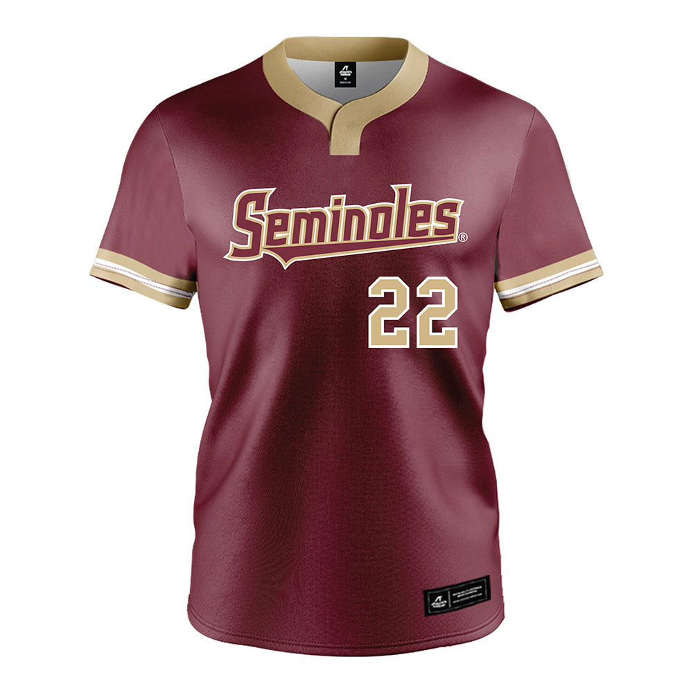 FSU - NCAA Softball : Harlie Chism - Garnet Jersey-0