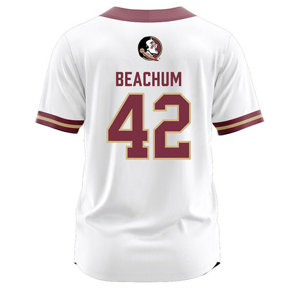 FSU - NCAA Softball : Jaysoni Beachum - White Jersey-1