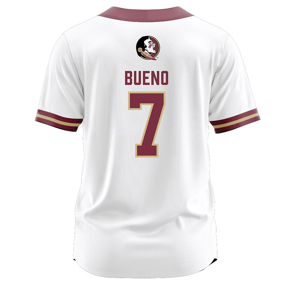 FSU - NCAA Softball : Angelee Bueno - White Jersey-1