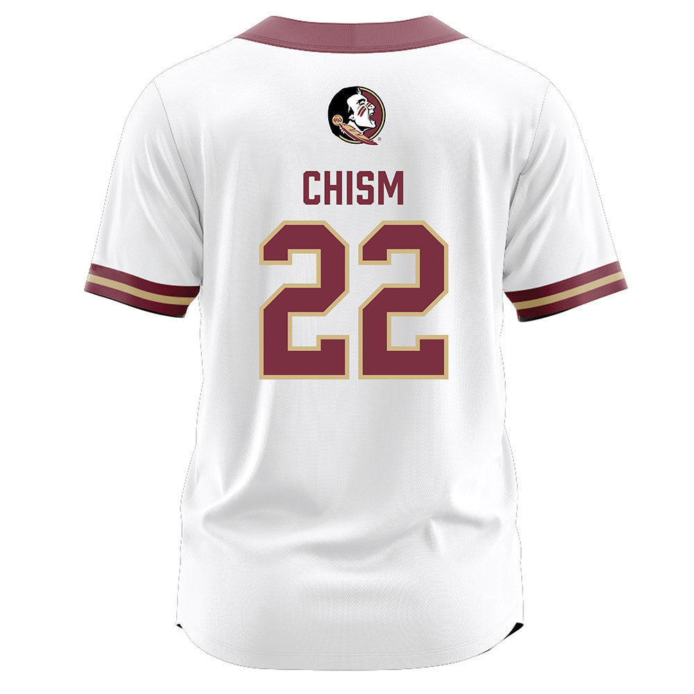 FSU - NCAA Softball : Harlie Chism - White Jersey-1