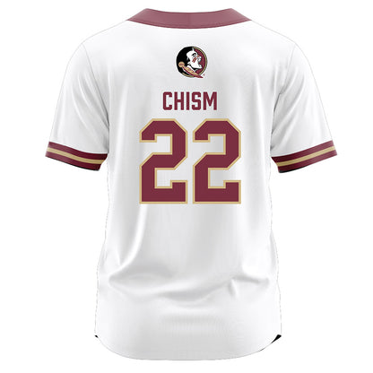 FSU - NCAA Softball : Harlie Chism - White Jersey-1