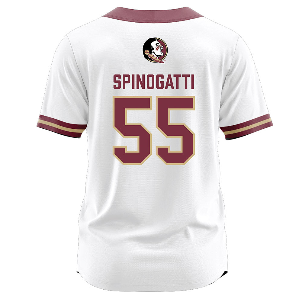 FSU - NCAA Softball : Danika Spinogatti - White Jersey-1
