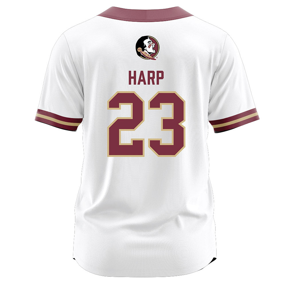 FSU - NCAA Softball : Kennedy Harp - White Jersey-1
