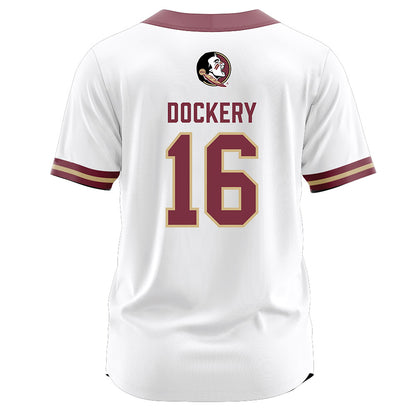 FSU - NCAA Softball : Averi Dockery - White Jersey-1