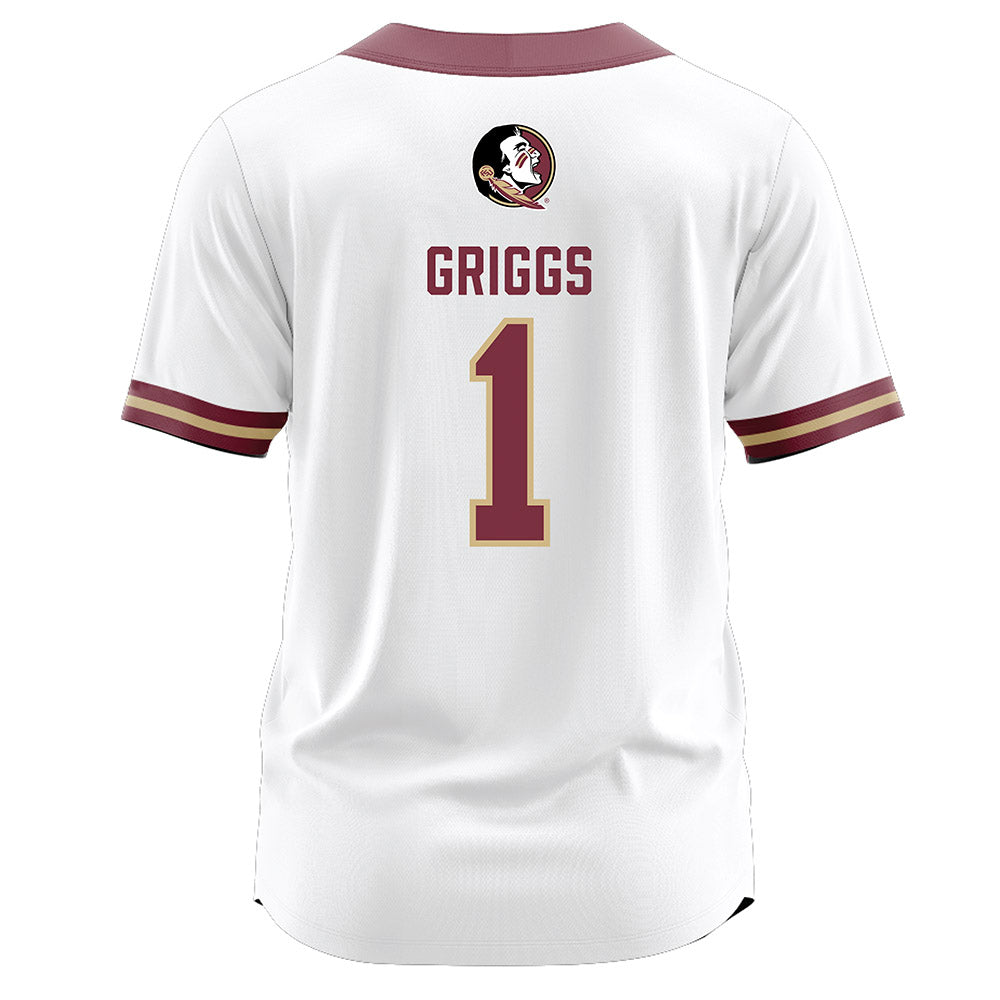 FSU - NCAA Softball : Hayley Griggs - White Jersey-1