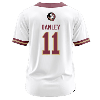 FSU - NCAA Softball : Ashtyn Danley - White Jersey-1